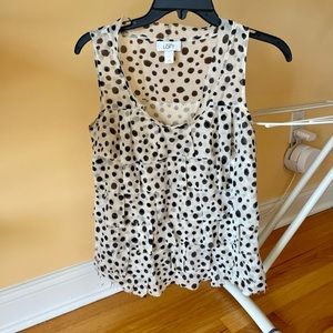 Loft polka dot blouse XS